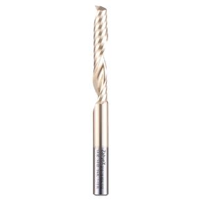 ZahyoX O Flute Upcut Spiral Router Bit 1/4" Shank, 1/4" Cutting Dia, 1" Cutting Length, 2-1/2" OVL (Pack of 3), Single Flute CNC Bit for Acrylic Sheets, PVC Boards, Plastics in Saudi Arabia