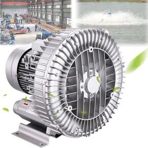 Regenerative Blower High-Pressure Vortex Ring Phase for Sewage Aeration Aquarium Blower Industrial Vacuum Pump,220V High-Pressure Regenerative Blower, 250W Single Phase Vortex Air Pump for in Kuwait