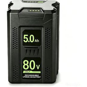 Amityke 1 حزمة 80V 5.0Ah بطارية ليثيوم أيون بديلة لبطارية Greenworks pro 80V، متوافقة مع أدوات الطاقة والشواحن Greenworks 80V in Kuwait