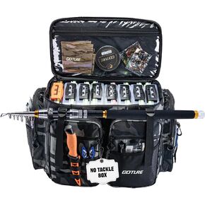 Goture Large Tackle Bag, Water Resistant Saltwater Gear Storage in Kuwait