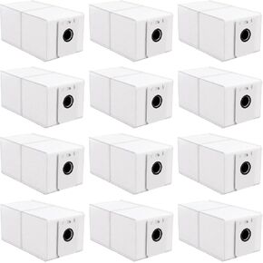12 Pack Dust Bag for bObsweep Dustin and Orb-i Self-Emptying Robot Vacuum | Multi-layer Structure, Large Capacity, Reduced Leakage, Locks in Dirt in Kuwait