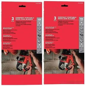 (2 Sets of 3 pk) Replacement for MILWAUKEE'S 48-39-0529 Compact Band Saw Blade 35-3/8-Inch 18TPI in Kuwait