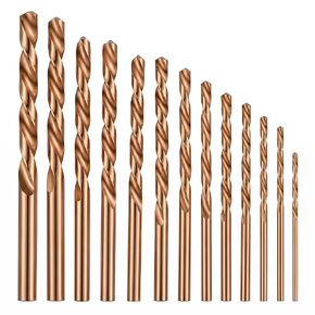13pcs M35 HSS Twist Drill Bits, Twist Metal Drill Bits Set for Hardened Metal, High Hardness Straight Shank Cobalt High-Speed Steel Straight Shank for Hardened Stainless Steel 1.5-6.5mm in Kuwait