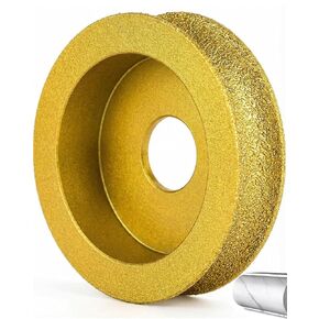 3" Edge Diamond Grinding Wheel, Profile Hand Diamond Wheel for Angle Grinder, 20mm Demi-Bullnose Stone Grinding Disc for Marble, Granite, Tile and Concrete (60 Grit) in Kuwait