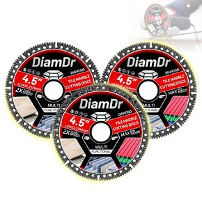 3Pcs 5" Diamond Blade Diamond Multi-Purpose Saw Blades | 7/8 inch Diamond Cutting Wheel Blades for Heavy Duty Angle Grinder Discs with Cutting Rebar,Steel Marble Quartz Stone Tile in Kuwait