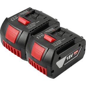 2-Pack 18V 8.0Ah Lithium-Ion Cordless Tool Battery Packs, Replacement for Bosch 18V BAT609 BAT612 BAT618, Fit Drill & Power Tools for Home DIY & Professional Users in Kuwait