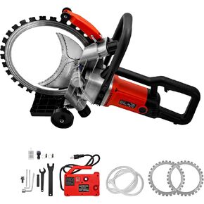3200W 110V 16 inch Electric Concrete Ring Cutting Saw | ax Cutting Depth 11.4 inch with 2 Blades & Smart Water Pump, Power Circular Saws Brick Walls, Cement Blocks and Marble in Kuwait
