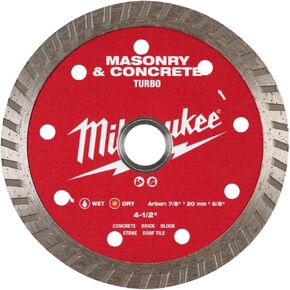 Milwaukee Electric - 4 1/2 INCH Turbo Masonry and Concrete Diamond BLAD in Kuwait