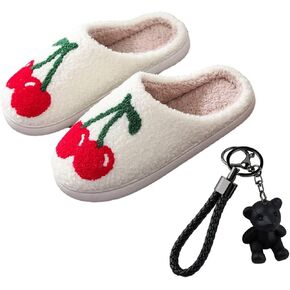 Smile Face Slippers Retro Smile Slippers Comfy Smile Face Slippers for Women Cozy Happy Face Slippers with Smile Face Preppy Slippers Casual Slippers Unisex in Saudi Arabia