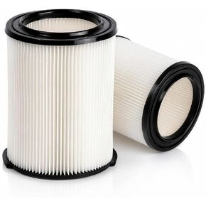 VF4000 Replacement Filter 2 Pack for RIDGID WD0600 WD0620 WD0670 WD1250 WD1450 Wet Dry Vacuum, Compatible with Shop-Vac 5–20 Gallon, Craftsman 17816, Husky 6–9 Gallon Cartridge Filter in Saudi Arabia