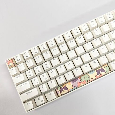 LYCHEEGAMI PBT keycap Cartoon Anime Cherry 5-Side Dye Sublimation ESC Large Keys Enter 6.25u Space Bar Supplement Mechanical Keyboard Replacement keycap for TTC Cherry Switch (Cute Cat-8 Pieces) in Saudi Arabia