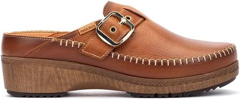 Pikolinos Womens Pikolinos Granada Clogs Women | Leather | Memory Foam | Mid Heel | Light Brown in Kuwait