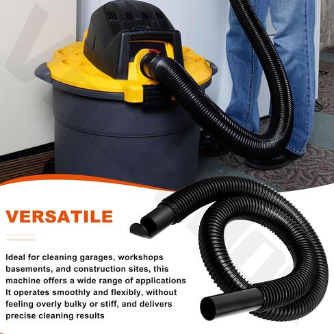 9196300 Replacement Hose for Sh-op Vac, 1.25" x 4 Ft Flexible Wet/Dry Vacuum Hose, Durable Vinyl Universal Replacement Hose for Shop Vacuums in Kuwait