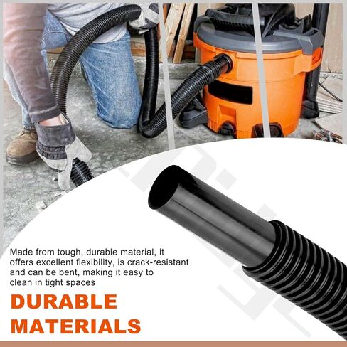 9196300 Replacement Hose for Sh-op Vac, 1.25" x 4 Ft Flexible Wet/Dry Vacuum Hose, Durable Vinyl Universal Replacement Hose for Shop Vacuums in Kuwait