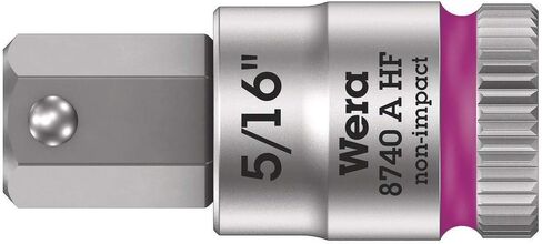 WERA 05003389001 8740 A HF Zyklop bit Socket with Holding Function, 1/4" Drive, 5/16" x 28 mm in Kuwait