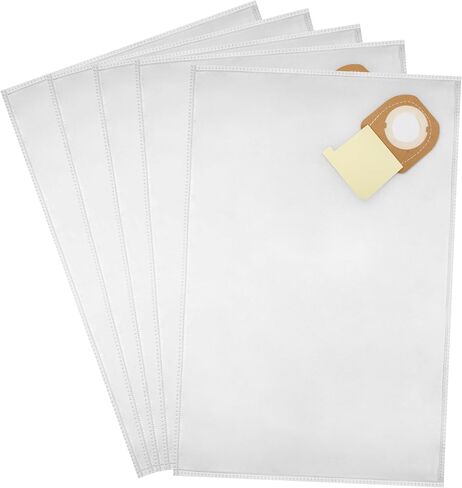 DCV9402 Fleece Dust Bags for De-Walt DCV585 DCV586 DCV586M 5 pack | fleece replacement bags, fits De-Walt 60V Max XR FlexVolt dust extractors, high filtration, tear resistant, easy install in Kuwait