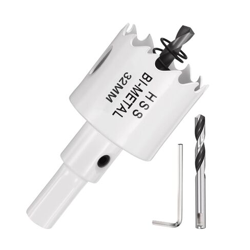 DTGN 1-1/16" Bi-Metal Hole Saw M42 HSS - 27mm Hole Cutter - Good for Thick Stainless Steel/Alloy/Aluminium/Brass/Copper - White in Kuwait
