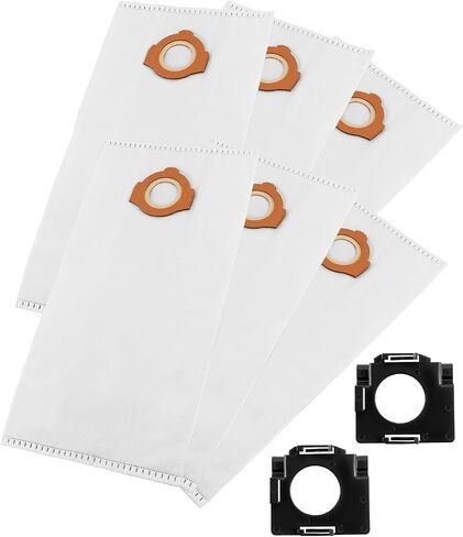 6 Pack 49-90-2016 Fleece Dust Bags Fit for Milwaukee 0960-20 & 0970-20 Cordless Wet/Dry Packout Vacuums, with 2 Attachable Bag Holder in Kuwait
