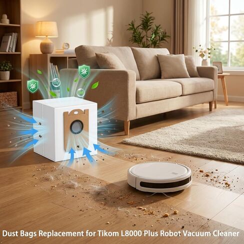 Dust Bags Replacement for Tikom L8000 Plus Robot Vacuum Cleaner in Kuwait