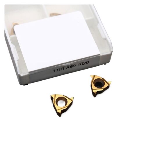 Indexable Lathe Carbide Insert 10PCS 11IR A60 1020 Thread Turning Tool Hard Alloy Suitable for Stainless Steel in Kuwait