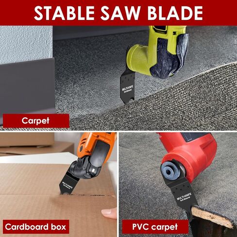 4Pcs Oscillating Multitool Hook Knife Blade - High Hardness Double Hook Oscillating Saw Blades for Cutting Soft Materials Roofing Shingles, PVC Floor Carpet, Cardboard in Kuwait
