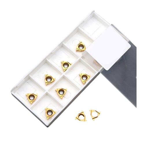 Indexable Lathe Carbide Insert 10PCS 11IR A60 1020 Thread Turning Tool Hard Alloy Suitable for Stainless Steel in Kuwait