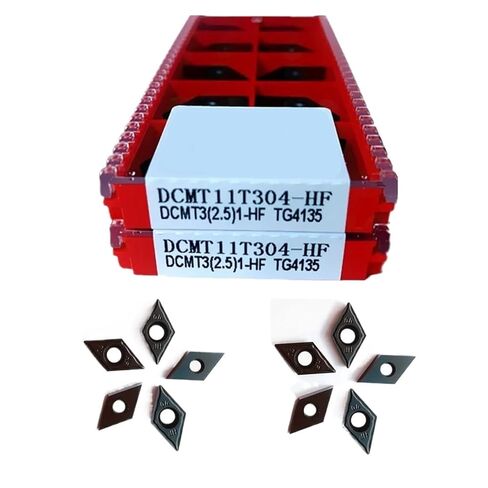 High Toughness Turning Blade Machine Accessories 10PCS DCMT11T304-HF TG4135 Hard Alloy External Turning Tool Lathe Cutting Blade for Machining Steel in Kuwait