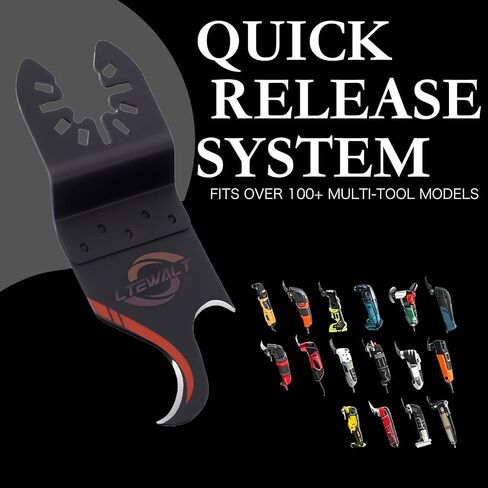Oscillating Multi Tool Hook Knife Blades14 Pcs Universal Fit Accessories | Sharp Blades Cut Shingles PVC Carpet, Storage Box for Home Renovation and DIY Cutting Work in Kuwait