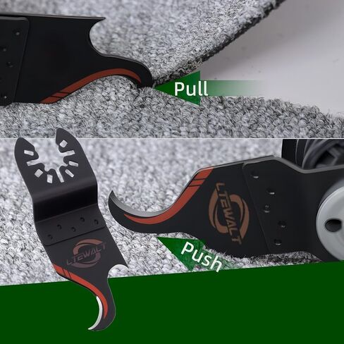 Oscillating Multi Tool Hook Knife Blades14 Pcs Universal Fit Accessories | Sharp Blades Cut Shingles PVC Carpet, Storage Box for Home Renovation and DIY Cutting Work in Kuwait