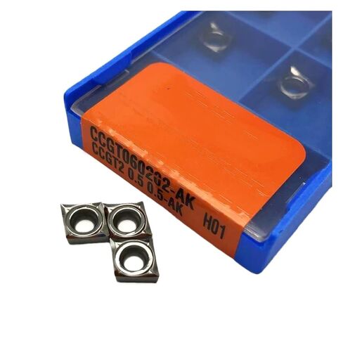 Indexable Lathe Carbide Insert 10PCS CCGT060202 CCGT060204 CCGT060208-AK H01 Hard Alloy Aluminum Cutter Blades Cutting Tool Turning Tools(CCGT060208-AK H01) in Kuwait