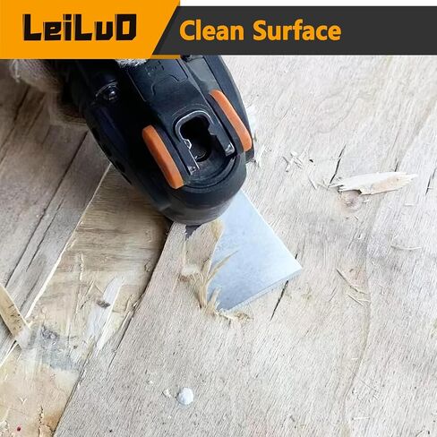 LEILUO 10 Pack Oscillating Tool Blade 8 Rigid and 2 Flexible Multitool Scraper Blades for Caulk Paint Adhesive Removal Compatible with DeWalt Makita Dremel and More in Kuwait