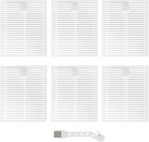 6 Pack Replacement HEPA Filters Compatible with Roborock Q7 M5, M5+, L5, L5+ Robot Vacuum, High Efficiency Vacuum Filter Set in Kuwait