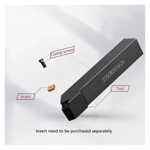 Indexable Lathe Carbide Insert 1pcs SSSCR2020K09 Hard AlloyExternal Turning Tool Holder Lathe Cutting Bar in Kuwait