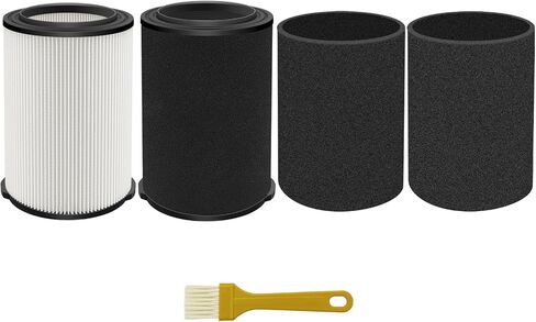 VF4000& VF7000 Replacement Filter fits Rigid Shop Vacuums 5-20 Gallon& Husky Shop Vacuum 6-9 Gallon with 2* Foam Sleeves -2 Pack in Kuwait