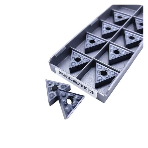 Indexable Lathe Carbide Insert 10PCS TNMG160404-TF IC907 IC908 TNMG160408-TF Hard Alloy Lathe Cutter External Turning Tools(TNMG160408-TF IC907) in Kuwait