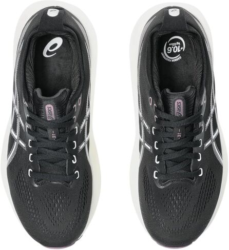 ASICS Women's Gel-Kayano 31 Running Shoes, 6, Black/Pure Silver in Kuwait