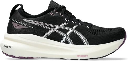 ASICS Women's Gel-Kayano 31 Running Shoes, 6, Black/Pure Silver in Kuwait