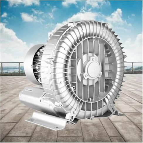 Regenerative Blower High-Pressure Vortex Ring Phase for Sewage Aeration Aquarium Blower Industrial Vacuum Pump,110V High-Pressure Regenerative Blower, 1.49HP Vortex Ring Pump for Sewage AER in Kuwait