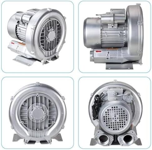 Regenerative Blower High-Pressure Vortex Ring Phase for Sewage Aeration Aquarium Blower Industrial Vacuum Pump,High-Pressure Regenerative Blower & Industrial Vacuum Pump - 1100W Vortex Ring in Kuwait