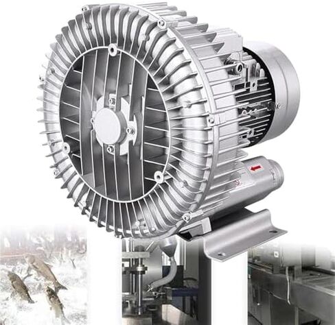 Regenerative Blower High-Pressure Vortex Ring Phase for Sewage Aeration Aquarium Blower Industrial Vacuum Pump,High-Pressure Side Channel Regenerative Blower, 1500W/2.01HP Single Phase Vort in Kuwait