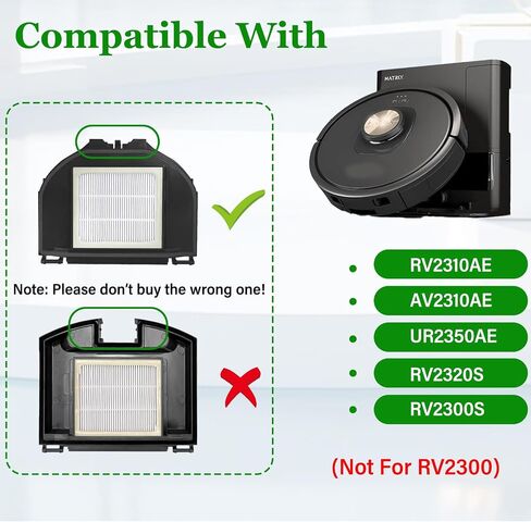 Filter Replacement for Shark AV2310AE RV2310AE UR2360S Matrix Plus Vacuum | For RV2320S UR2350AE RV2300S Matrix Robot Vacuum Cleaner (Not For RV2300) in Kuwait