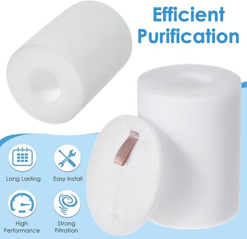 4Pack Replacement Filters for Shark IQ R101AE RV1001AE AV912S AV1010AE RV1000 AV970 AV993 AV1002AE Shark AI AV2501S AV2501AE RV2502AE Self-Empty Base, Foam Filters Replace #106KY1000AE in Kuwait