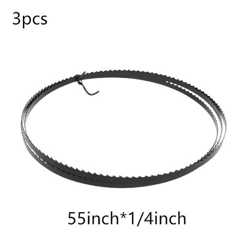 3pcs 55 Inch X 1/4-Inch X 24 T Band Saw Accessories, Arc Cut Carbon Steel Band Saw Blade, Compact Bandsaw Blades in Kuwait