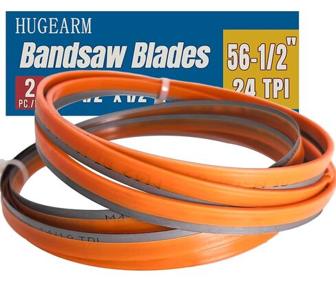 2 Pack 56-1/2" Bandsaw Blades, Bi-Metal M42, 56-1/2 x 1/2 x 0.025 Inch, Band Saw Blades, 24 TPI in Kuwait