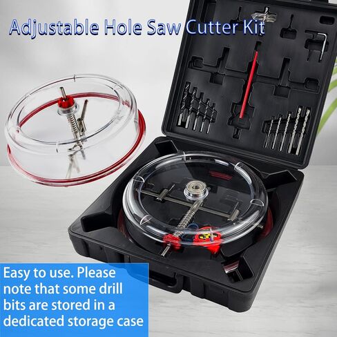 40-300mm Hole Saw Kit – Twin Blade Recessed Cutter Dust Shield in Kuwait