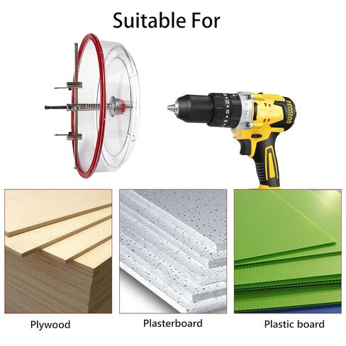 40-300mm Hole Saw Kit – Twin Blade Recessed Cutter Dust Shield in Kuwait