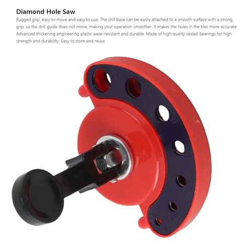 Diamond Drill Bit, 4-12mm Adjustable Glass Opening Locator Drill Bit Ceramic Tile Glass Hole Saw Core Bit Guide Vacuum Base with Suction Cup in Kuwait