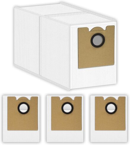 (4 Pack) M2 Plus Replacement Dust Bags for Lefant M2 Plus/ M2L Plus/ M2S Plus/ M350 Robot Vacuum, Accessories Kit, Vacuum Bags, Canister Bags, Disposable Bags, Vacuum Replacement Dust Bags in Kuwait