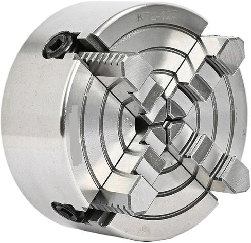 Lathe Chuck Lathe Chuck 125mm 4 Jaw Independent Chuck K72-125 with Back 3 Hole Install in Kuwait