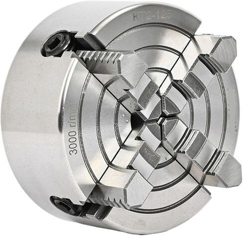 Lathe Chuck Lathe Chuck 125mm 4 Jaw Independent Chuck K72-125 with Back 3 Hole Install in Kuwait